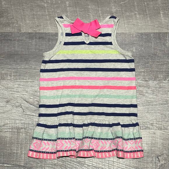 Girls Summer Spring Bundle 3T Pink Striped Floral Barbie Romper Dress Shirt Lot - Picture 7 of 9